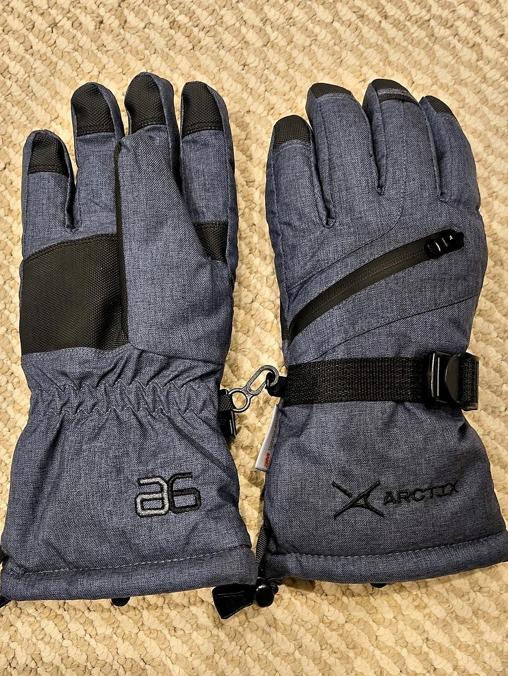 Arctix Women's Insulated Downhill Gloves Gray & Black